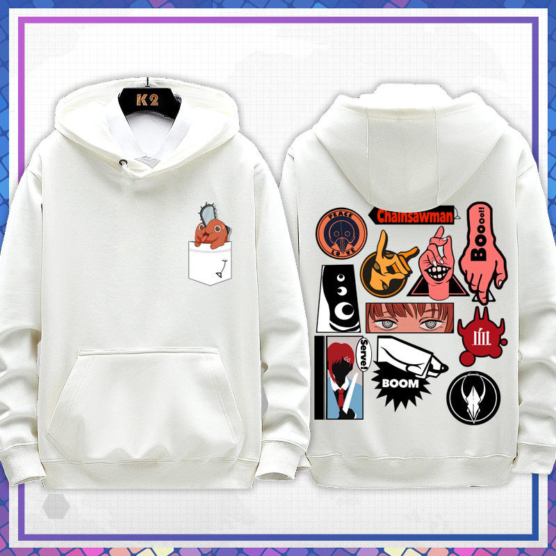 Chainsaw Man White Icon Hoodie