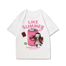 Load image into Gallery viewer, Demon Slayer Like Summer T-shirt

