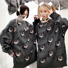 Load image into Gallery viewer, Pokemon Gengar Black Sweater

