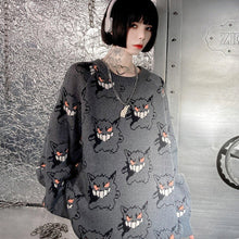 Load image into Gallery viewer, Pokemon Gengar Black Sweater
