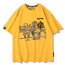 Load image into Gallery viewer, Naruto Shippuden Naruto and Iruka Eating Noodle Summer T-shirt
