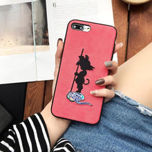 Load image into Gallery viewer, Goku Sketch and Icon Embroidery iPhone Protection Case
