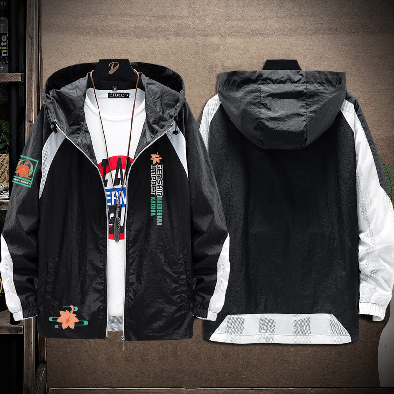 Genshin Impact Kazuha Zip Up Windbreaker Jacket