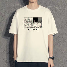 Load image into Gallery viewer, Chainsaw Man Black&amp;White Summer T-shirt
