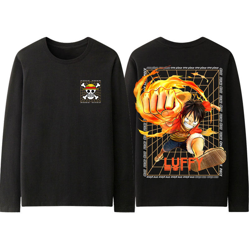 One Piece Black Character Sweatshirt