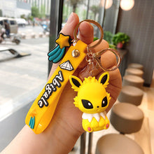 Load image into Gallery viewer, Pokemon Eevee Family Keychain
