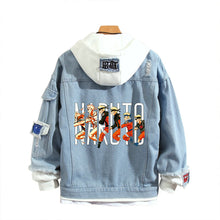 Load image into Gallery viewer, Naruto Stylish Hooded Denim Jacket
