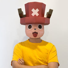 Load image into Gallery viewer, One Piece Tony Tony Chopper Paper DIY Cosplay Mask

