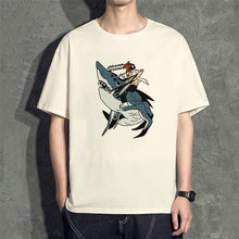 Load image into Gallery viewer, Chainsaw Man Black&amp;White Summer T-shirt
