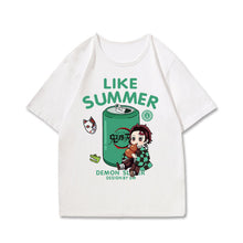 Load image into Gallery viewer, Demon Slayer Like Summer T-shirt
