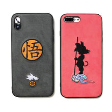 Load image into Gallery viewer, Goku Sketch and Icon Embroidery iPhone Protection Case
