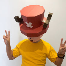 Load image into Gallery viewer, One Piece Tony Tony Chopper Paper DIY Cosplay Mask
