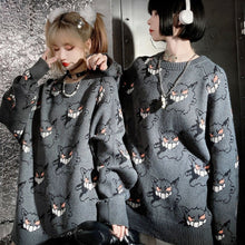 Load image into Gallery viewer, Pokemon Gengar Black Sweater
