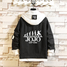 Load image into Gallery viewer, Jojo Black Layered Hooded Denim Jacket
