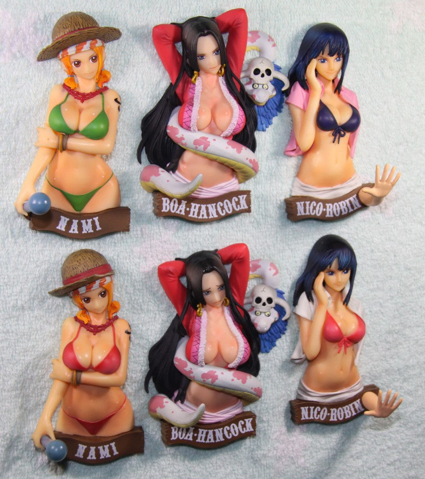One Piece Female Figure Refrigerator Magnet Set