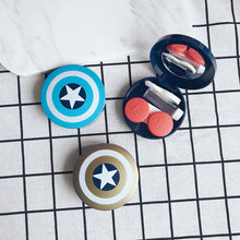 Load image into Gallery viewer, Captain America Shield Contact Case
