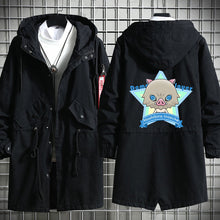 Load image into Gallery viewer, Demon Slayer Long Cotton Trench Coat
