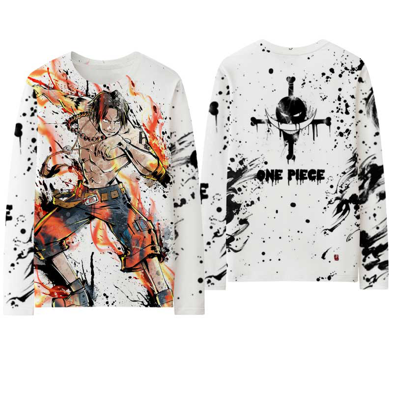 One Piece Graffiti Style Sweatshirt