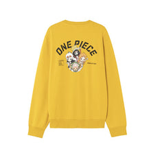 Load image into Gallery viewer, Chibi Straw Hat Crew Pullover Yellow Sweatshirt
