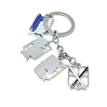 Load image into Gallery viewer, Attack on Titan Pendant Metal Keychain
