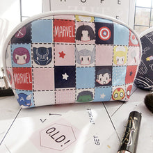 Load image into Gallery viewer, The Avengers / Thorki / Batman &amp; Superman Zippered Makeup Bag
