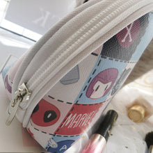 Load image into Gallery viewer, The Avengers / Thorki / Batman &amp; Superman Zippered Makeup Bag
