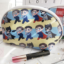 Load image into Gallery viewer, The Avengers / Thorki / Batman &amp; Superman Zippered Makeup Bag
