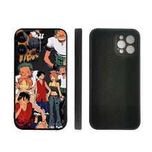 Load image into Gallery viewer, Straw Hat Crew Luffy Nami Zoro Tiffing iPhone Protection Case
