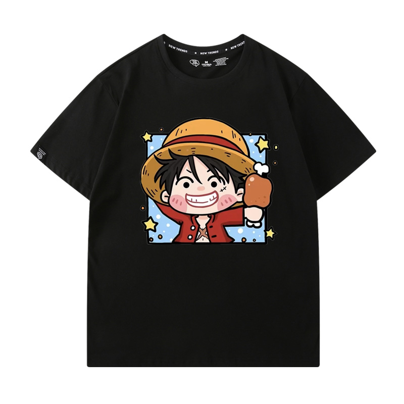 One Piece Cute Shinny Face Summer T-shirt