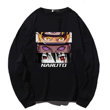 Load image into Gallery viewer, Uzumaki Naruto, Sasuke Uchiha &amp; Nagato Eyes Long-sleeve T-shirt
