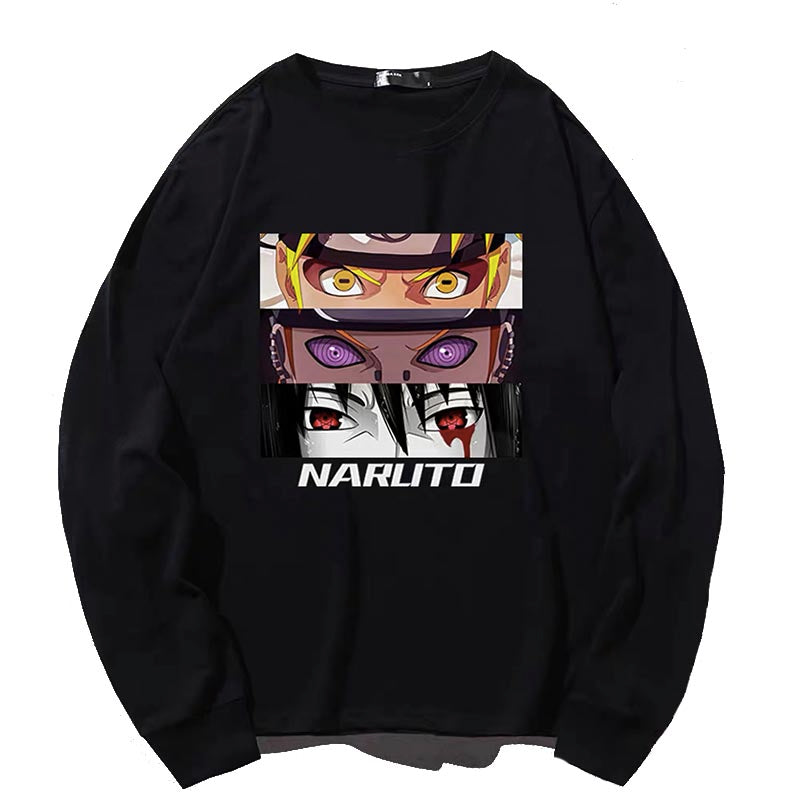 Uzumaki Naruto, Sasuke Uchiha & Nagato Eyes Long-sleeve T-shirt