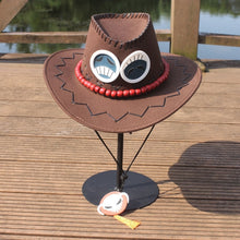 Load image into Gallery viewer, Portgas D Ace Cosplay Cowboy Hat
