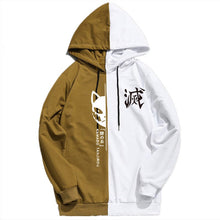 Load image into Gallery viewer, Demon Slayer Tanjiro Mask Colorblocked Hoodie
