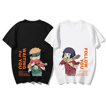 Load image into Gallery viewer, Naruto Uzumaki &amp; Hinata Hyuuga Matching Couple Summer Tee
