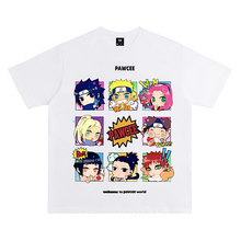 Load image into Gallery viewer, Naruto Cartoon Nine Grid Summer T-shirt
