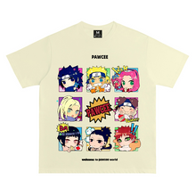 Load image into Gallery viewer, Naruto Cartoon Nine Grid Summer T-shirt
