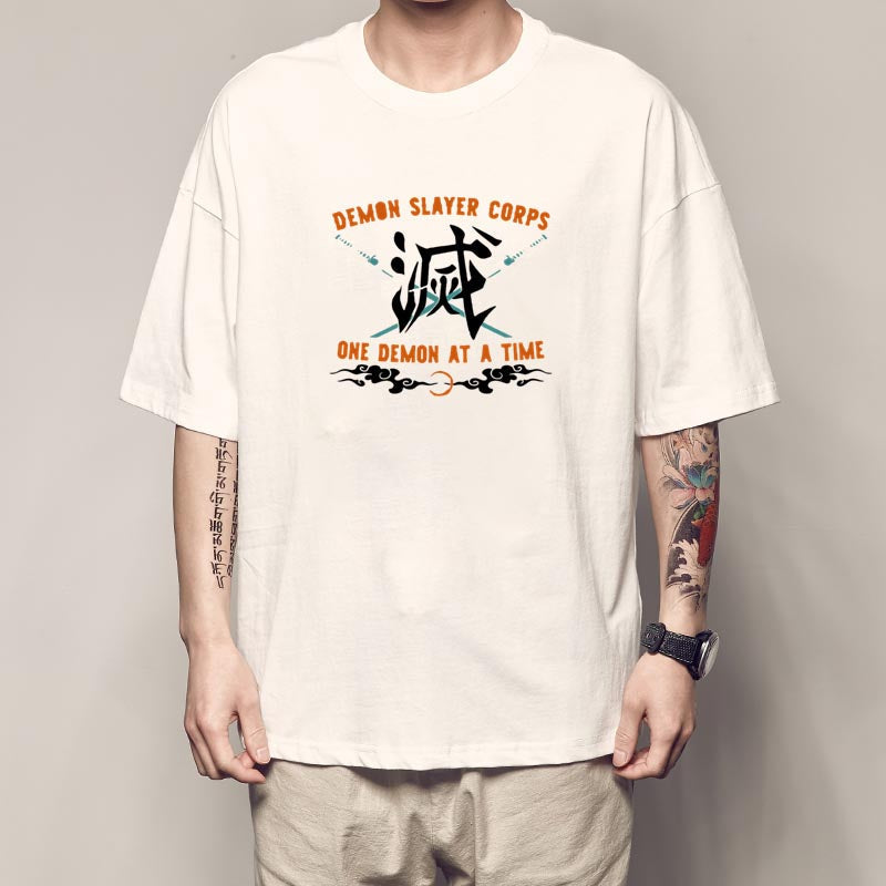 Demon Slayer Corps One Demon At a Time Summer T-shirt
