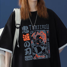 Load image into Gallery viewer, Demon Slayer Kamado Tanjirou Water Breathing T-shirt
