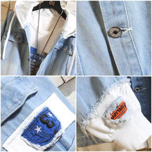 Load image into Gallery viewer, Naruto Stylish Hooded Denim Jacket
