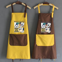 Load image into Gallery viewer, Mickey Mouse and Donald Duck Grid Kitchen Apron
