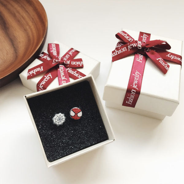 Superheroes Silver Stud Earrings