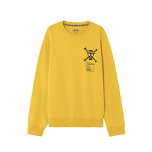 Load image into Gallery viewer, Chibi Straw Hat Crew Pullover Yellow Sweatshirt
