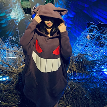 Load image into Gallery viewer, Pokemon Gengar Pullover Hoodie With Hat
