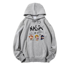 Load image into Gallery viewer, One Piece Chibi Three Brothers Nasa Hoodie
