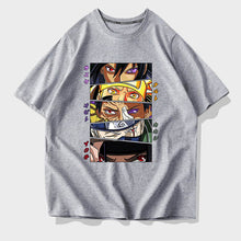 Load image into Gallery viewer, Naruto Shippuden Memebers Serious Eyes Summer T-shirt
