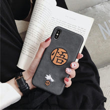 Load image into Gallery viewer, Goku Sketch and Icon Embroidery iPhone Protection Case

