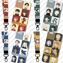Load image into Gallery viewer, Harry Potter Gryffindor/Slytherin/Hufflepuff/Ravenclaw Cartoon Phone Case
