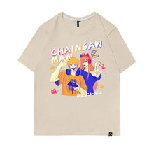 Load image into Gallery viewer, Chainsaw Man Denji &amp; Power HipHop Summer T-shirt
