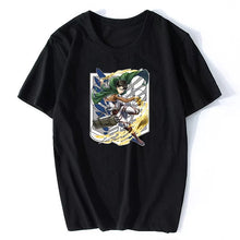 Load image into Gallery viewer, Attack on Titan in Fight Graphic Summer T-shirt
