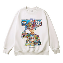 Load image into Gallery viewer, One Piece Splicing Character Long Sleeve Sweatshirt
